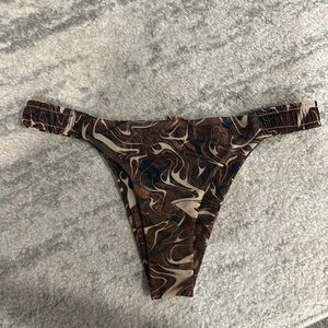 Gonza high leg bottom bikini in Roraima print